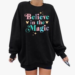NWOT Disney-Inspired 'Believe in the Magic' Sweatshirt